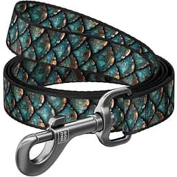 Поводок для собак Waudog Nylon нейлоновый, рисунок "Луска", M