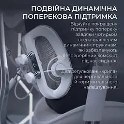 Ігрове крісло Sihoo DORO S300 Mesh Light Grey (S300-M202) - мініатюра 8