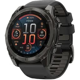 Garmin Fenix ​​8 51мм AMOLED Sapphire Carbon Gray DLC Titanium w. Black/Pebble Gray S. Band (010-02905-20/21)