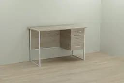 Комп'ютерний стіл Ferrum-decor Гаррі 75x120x60 білий ДСП Дуб Сонома 16мм (FRD-104051)