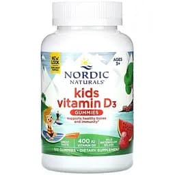 Витамин D3 для детей Nordic Naturals 400 МЕ 120 жевательных конфет