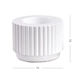 Свічник круглий МВМ My Home SK-37 74х55 мм (SK-37 WHITE) - мініатюра 2