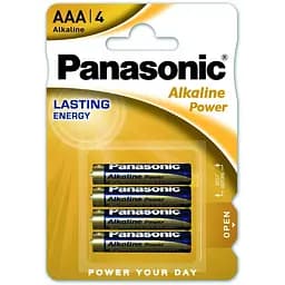 Батарейка Panasonic AAA LR03 Alkaline Power * 4 (LR03REB/4BPR)