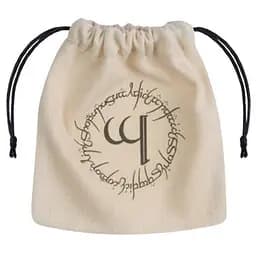 Мішечок для кубиків Q-Workshop Elvish Beige & black Dice Bag (BELV101)