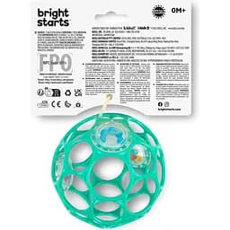 Іграшка-брязкальце Bright Starts Oball Rattle блакитна (11486) - мініатюра 4