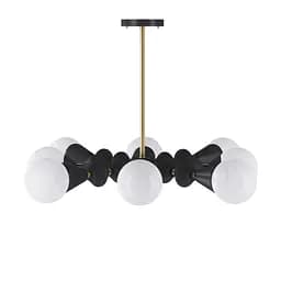 Люстра Stella dome V8 PikArt арт. 6007 Золотий/чорний