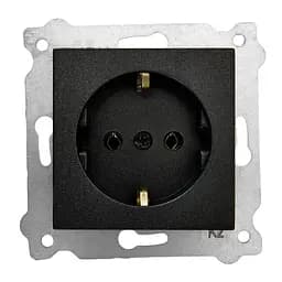 Механизм розетки EXEN врезной с/к Черный