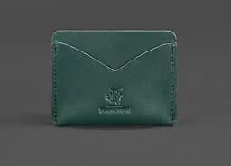 Женский кожаный кейс-слим 5.0 зеленый