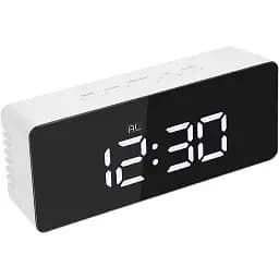 Часы настольные Technoline White/Black Mirror (WT475)