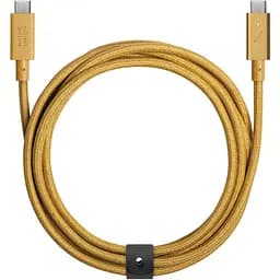 Кабель USB-C to USB-C Native Union Belt Cable Pro 240W Kraft 2.4 м (BELT-PRO2-KFT-NP)