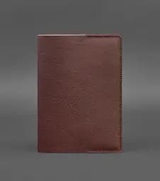 Шкіряна обкладинка для блокнота 6.0 (софт-бук) Бордова Краст