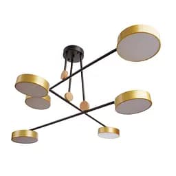 Світильник стельовий Brille підвісний BL-939С/6 LED 72W WW + NW + CW BK/G