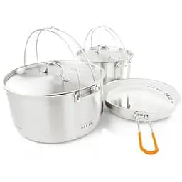 Набір посуду GSI Outdoors Glacier Stainless Troop Cookset (1099-68208)