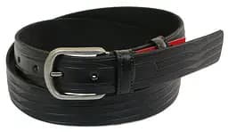 Ремінь Skipper 1028-33 під брюки натуральна шкіра 3,5 см Чорний