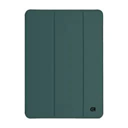 Чохол-книжка на планшет Apple iPad Air 11 (2024)/Air 11 (2025)/Air 11 (2026), Flex Case, dark green, протиударний, обкладинка з трискладовою підставкою та авто. пробудженням для планшета 11 , шкіряний, на магніті, ArmorStandart (ARM84463)