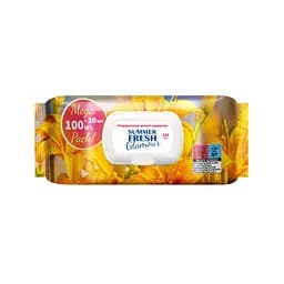 Вологі серветки універсальні Summer Fresh Glamour 120 шт. Серветки з запахом
