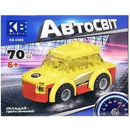 Детский конструктор-машинка Limo Toy KB 6000(Yellow) от 6 лет, 70 деталей