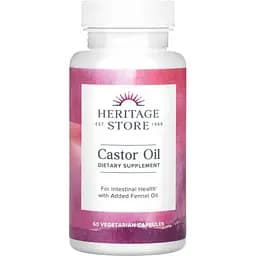 Касторова олія Heritage Products Castor Oil 60 капсул
