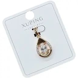 Жіночий кулон-підвіска Xuping Крапля з кристалом із медичного золота з покриттям справжнім золотом 18K Гіпоалергенна