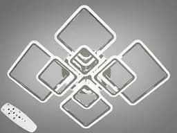 Светодиодная люстра в стиле хай тек, 235W, хром