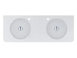 Умивальник Miraggio LOOP 1200-2 (8814001) Miramarble, Глянцевий, Підвісний, Білий - мініатюра 5