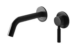 Смеситель для умывальника Kohlman Roxin Black + Box скрытого монтажа QW180RB Черный матовый