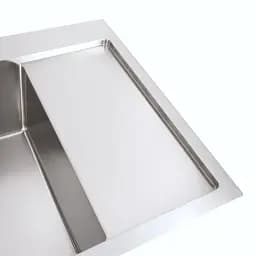 Кухонна мийка Platinum Handmade PVD L з нержавіючої сталі 3 мм прямокутна 65x50x23 см (000037029) - мініатюра 3