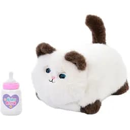 Интерактивная мягкая игрушка AiDA Smart Blinking Cat бело-коричневая (AD54098)