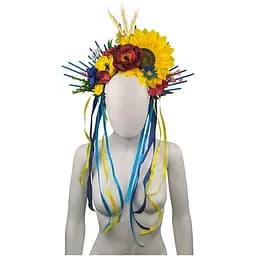 Обруч желто-голубой Стефания