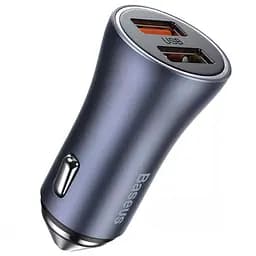 АЗП Baseus Golden Contactor Pro 40W 2USB + Type-C 5A (1m) (TZCCJD-A0G) Сірий