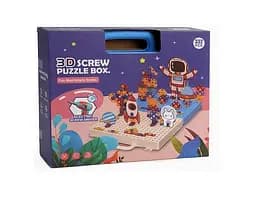 Мозаика H 321-332 B “Космос”, 332 детали, электро шуруповёрт, инструменты, чемодан, в коробке (6984680260104)