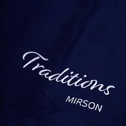 Комплект постільної білизни MirSon Сатин Elit 4052 Ocean Traditions 200х220 см темно-синій (2200010538007) - мініатюра 2