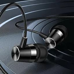 Провідні вакуумні навушники Usams EP-42 US-SJ475 3.5mm In-ear Earphone 1.2m black - мініатюра 4