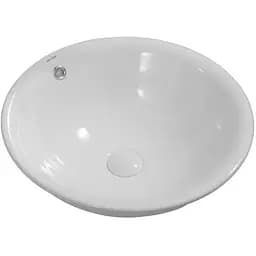 Умивальник врізний на стільницю Mixxus Premium Topper-1601 470x470x180 мм з переливом MP6571, Білий