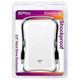 Зовнішня кишеня Silicon Power 2.5" Armor A30 White USB3.0 (SP000HSPHDA30S3W) - мініатюра 3