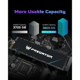 Накопичувач SSD Acer Predator m.2 NVMe 2TB GM7 PCI-E 4.0 x4 (BL.9BWWR.119) - мініатюра 6