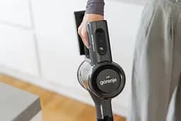 Gorenje Пилосос бездротовий, 70Вт, конт пилок -0.7л, автон. робота до 60хв, HEPA, підсвічування, індикатор, антрацит - мініатюра 10