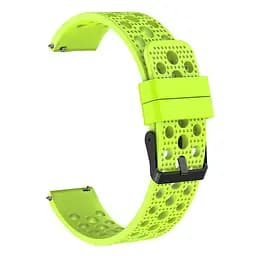 Ремінець для Huawei Watch GT3 42mm - зелений ширина кріплення 20мм силікон Watchbands double (W38-9WB42978839) - мініатюра 2