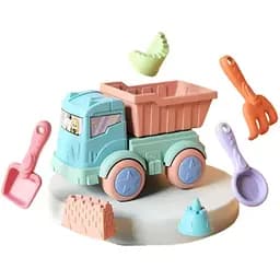 Пісочний набір для дітей 913-313: самоскид, формочки та інструменти