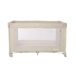 Дитячий манеж на колесах від народження до 3 років Noemi 1 Layer Fog Beige Star Lorelli Бежевий - мініатюра 2