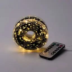 Гірлянда Роса нитка 1000 LED довжина 100 м з пультом від мережі зелена, жовтий GarlandoPro 1000L100MGY - мініатюра 29