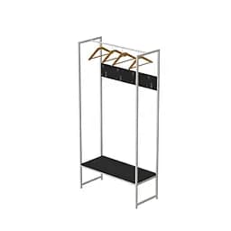 Вішалка модульна підлогова Треліс 12 180x90x38 білий ДСП Сосна Кембра 16мм FRD-104318