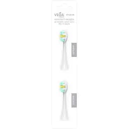 Насадки к звуковой зубной щетке Vega VT-80 W Эффективная очистка белые 2 шт.