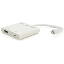 Конвертер Lighting (тато) на HDMI (тато) 10см, Silver, 4K / 2K, BOX