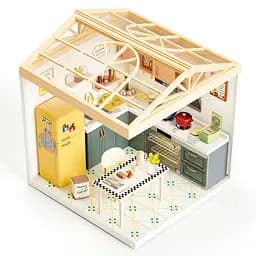 Конструктор-румбокс Кухня Mini House 8005-MH серії Інтер'єр, зі світлом - мініатюра 4