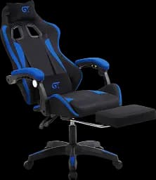 Геймерське крісло GT Racer чорне із синім (X-2324 Fabric Black/Blue) - мініатюра 6