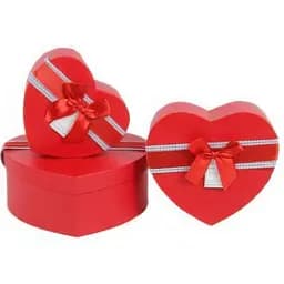 Набор подарочных коробок UFO 50341-301 Red Heart 3 шт (50341-301 Набор 3 шт. RED HEART серд.)