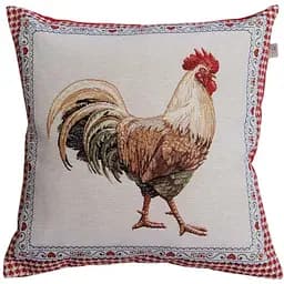 Подушка гобеленова Прованс Добробут Півень 45х45 см (44438)