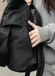 Жіночий рюкзак Sambag RollTop DOUBLE чорний 41 х 27 х 18 см (24330065) - мініатюра 6