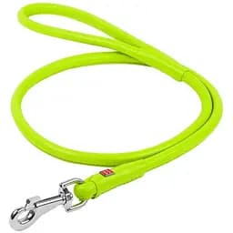 Повідець для собак Waudog Glamour шкіряний круглий, салатовий